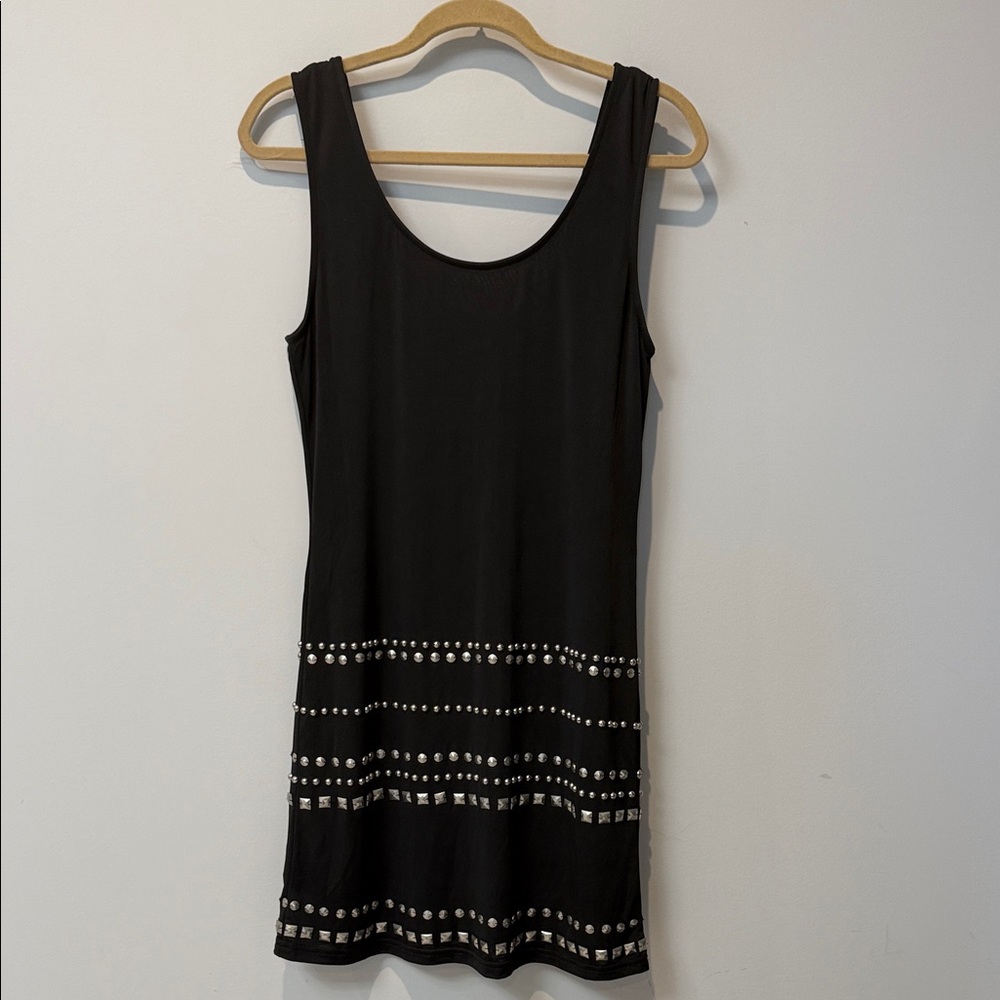 Forever 21 Black Mini Dress with Silver Details